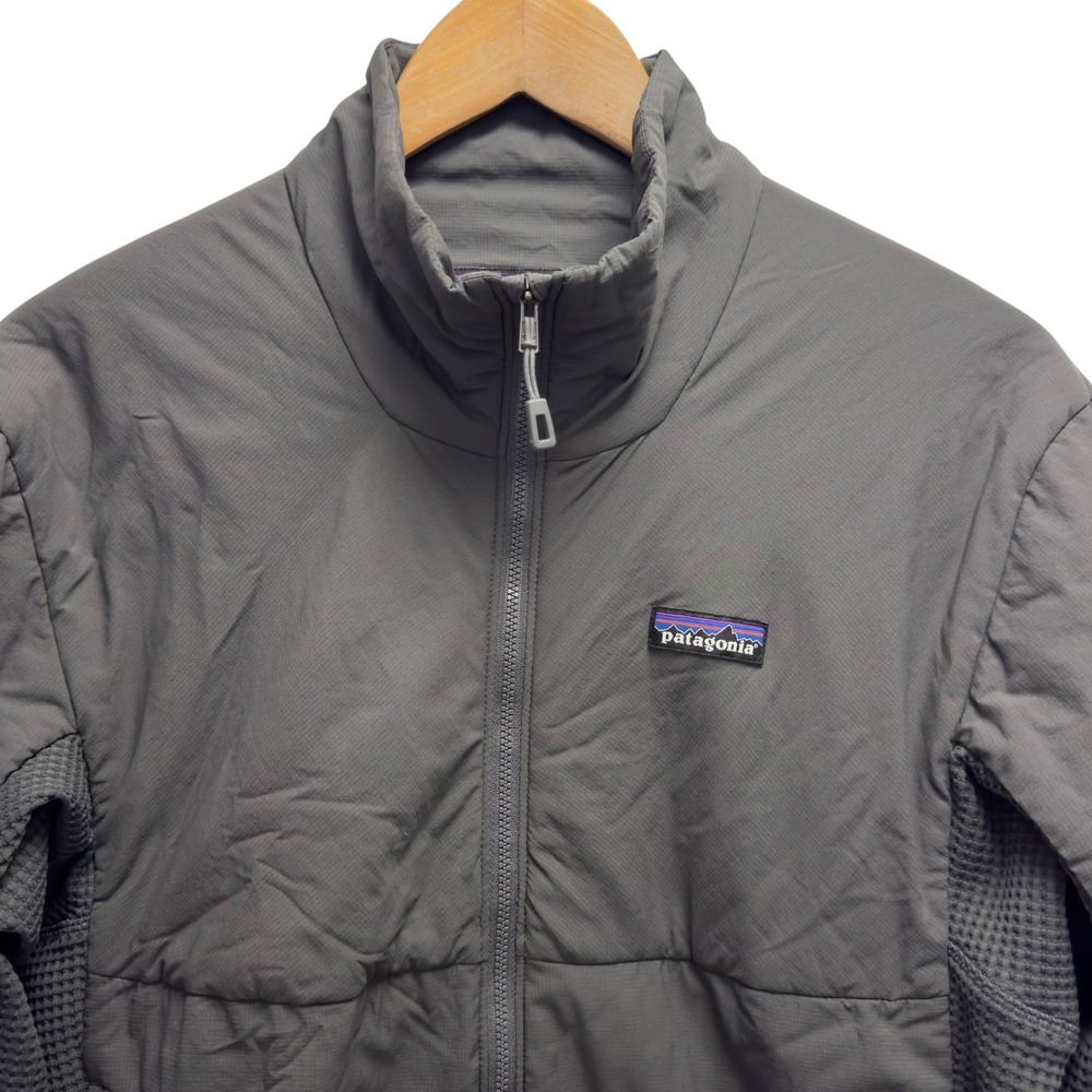 Patagonia Men's Size Large Gray Full Zip Nano-Air Light Hybrid Jacket 84345 euc
